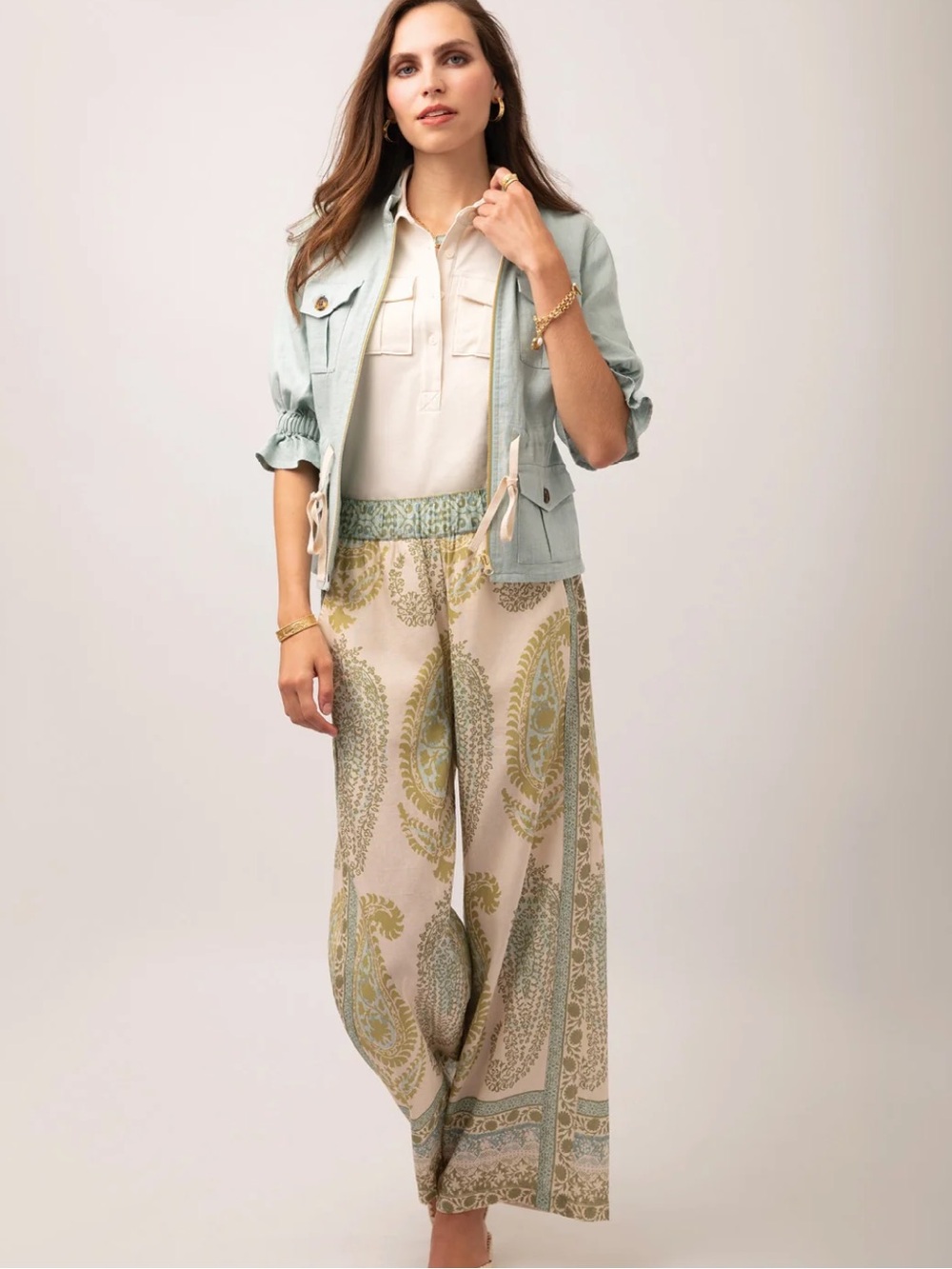 Resort Palazzo Pant Heritage Boho Paisley - Picture 3 of 6